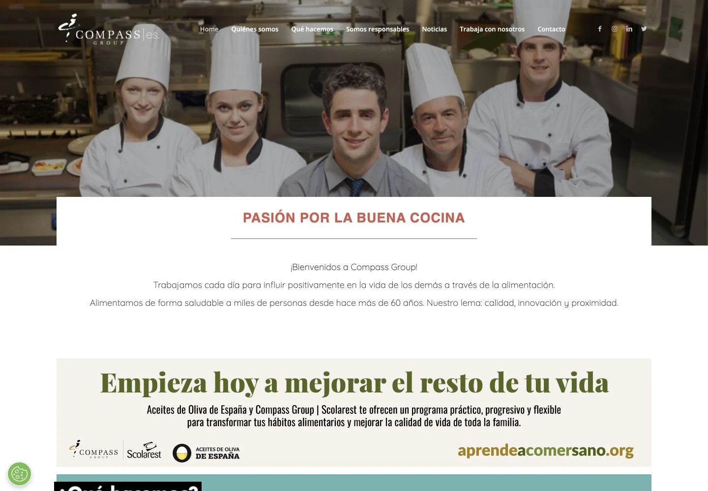 Compass Group Spain homepage